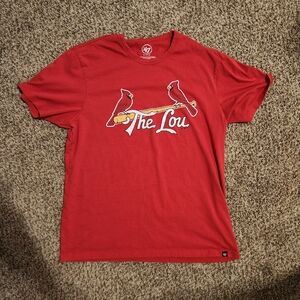 '47 Red T-Shirt with Cardinals Graphic